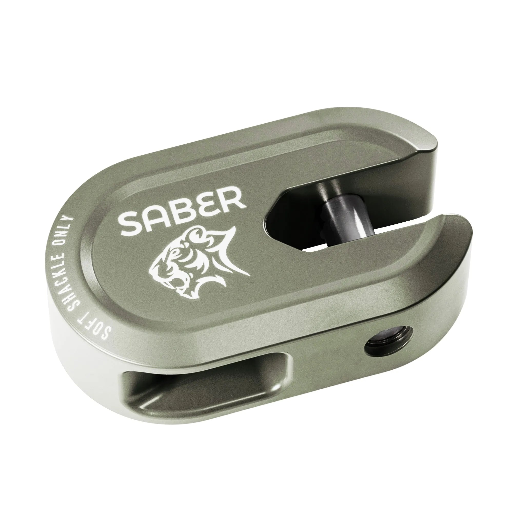 Saber Offroad Alloy Winch Shackle Short – Jungle Green