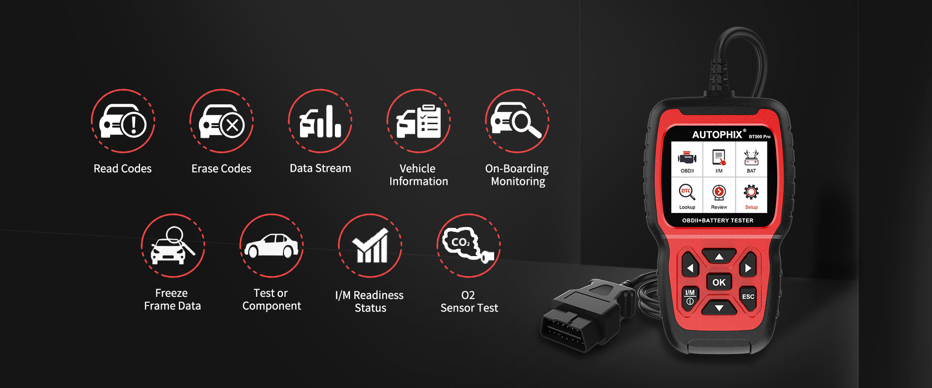 Autophix BT500 Pro OBD code reader & battery tester | Autophix