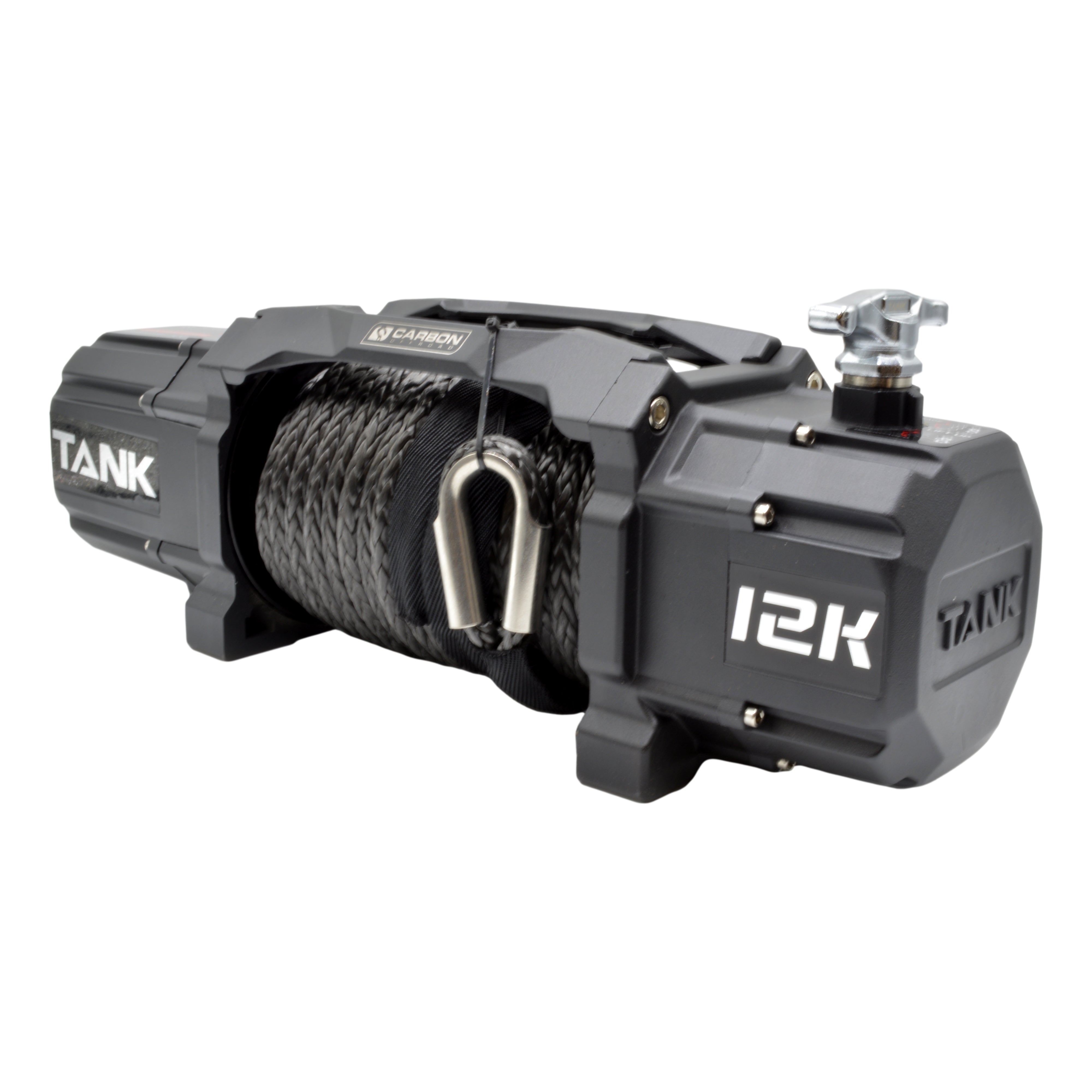 Carbon TANK - 12000lb Winch 12V | Carbon Offroad