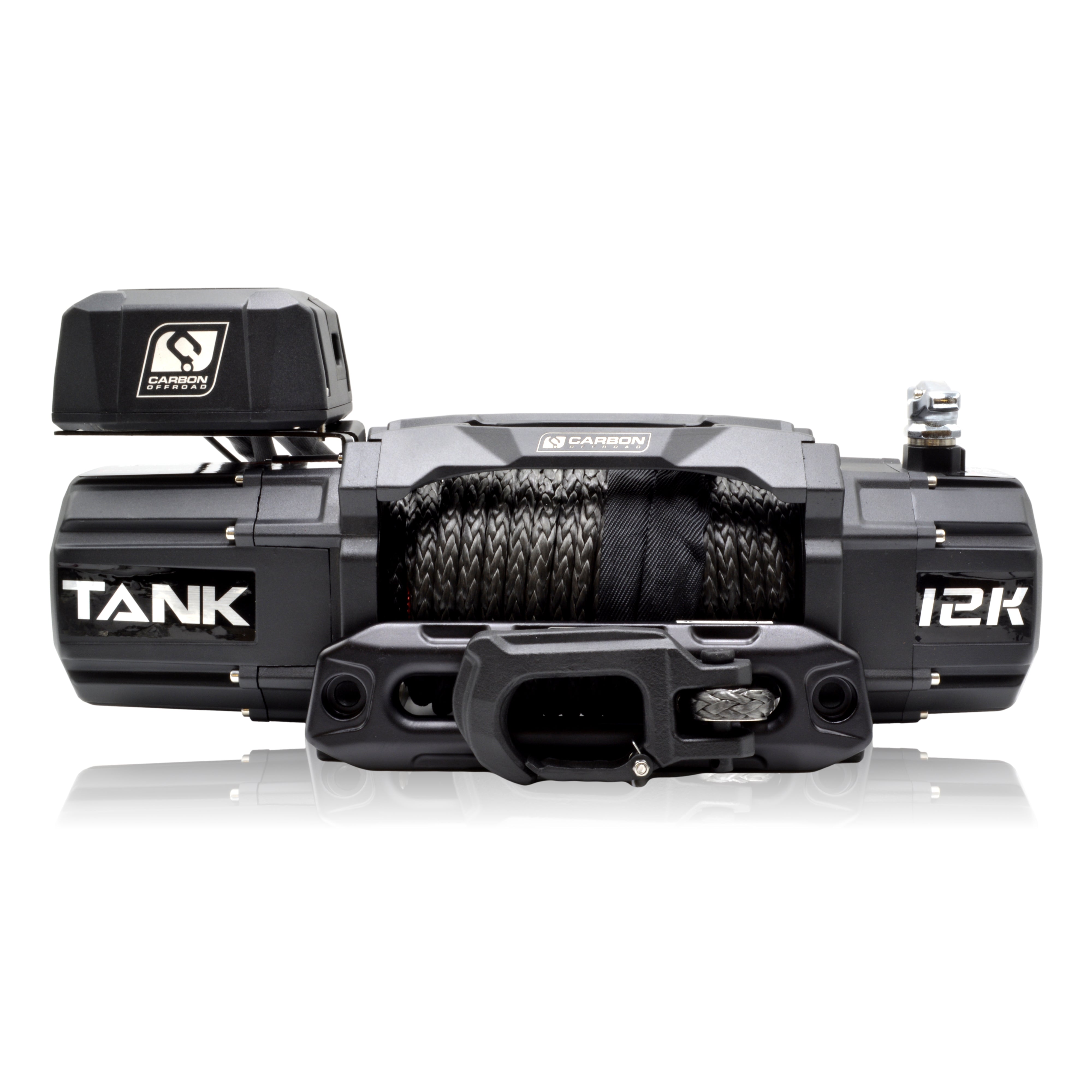 Carbon TANK - 12000lb Winch 12V | Carbon Offroad