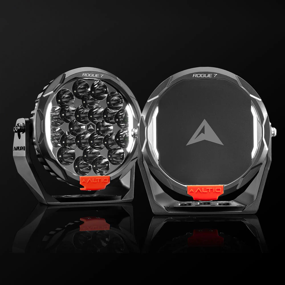 ALTIQ™ Rouge 7" MK3 - LED Driving Lights - Pair - Cosmic Black
