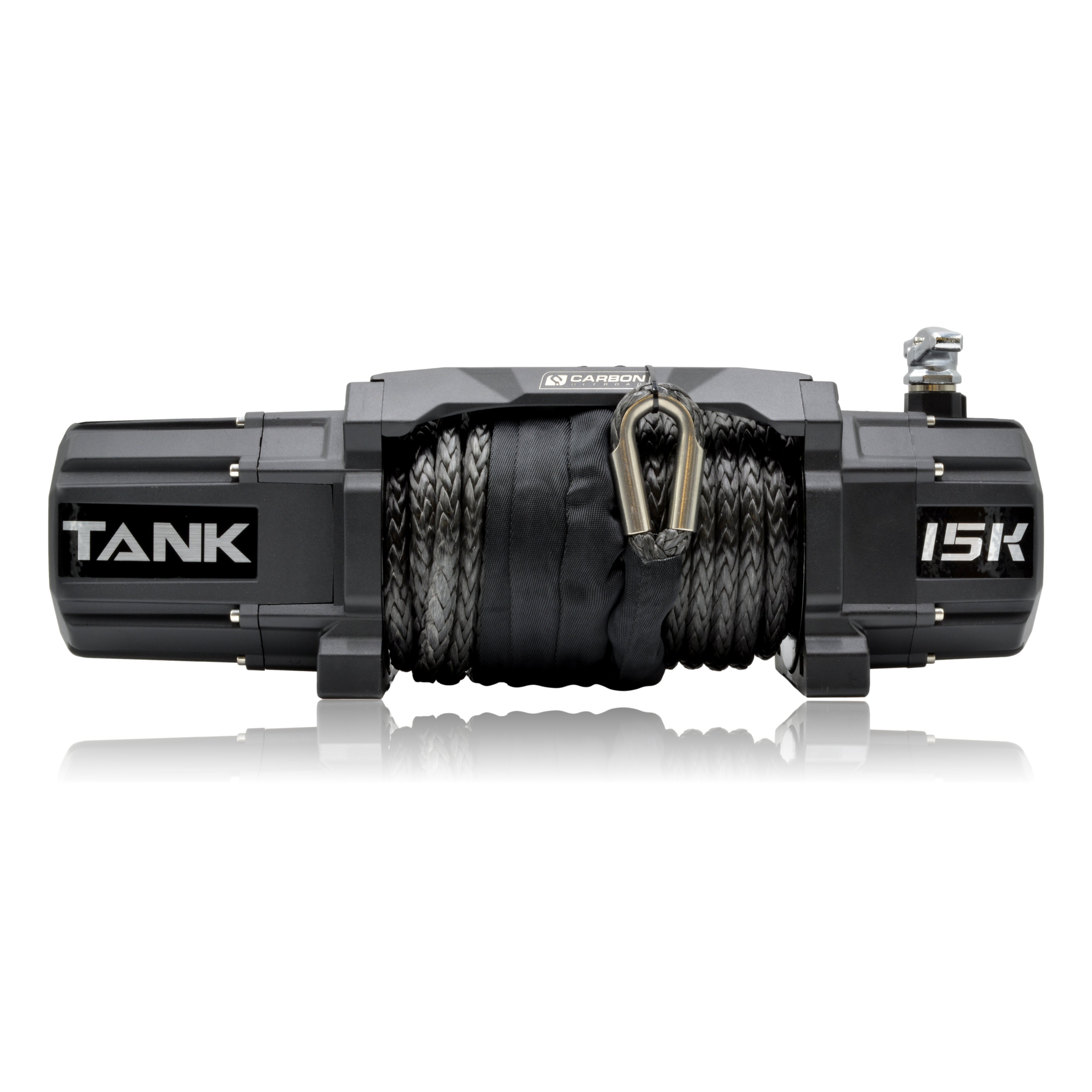 Carbon TANK - 15000lb Winch 12V - NO HOOK | Carbon Offroad