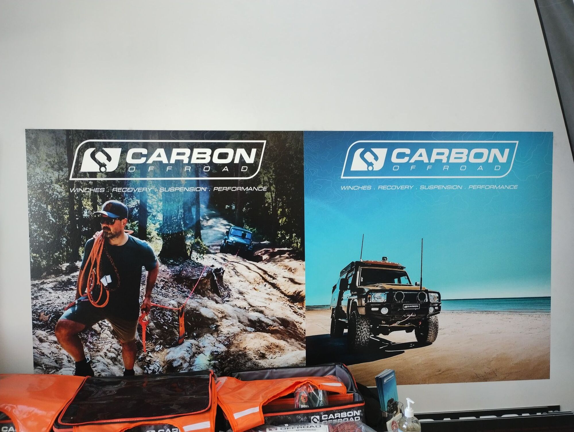 Carbon Offroad Vinyl Wall Banner Sticker 1200 x 1800mm BEACH | Carbon Offroad