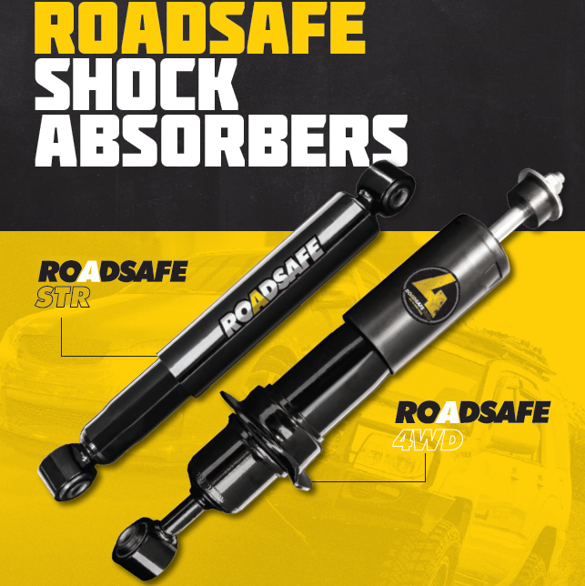 Roadsafe 4wd Nitro Gas Front Shock Absorber for Mitsubishi Pajero ND 1986-1991 | Roadsafe